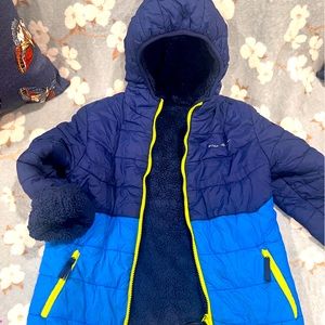 Eddie Bauer boys double sided jacket size 7-8